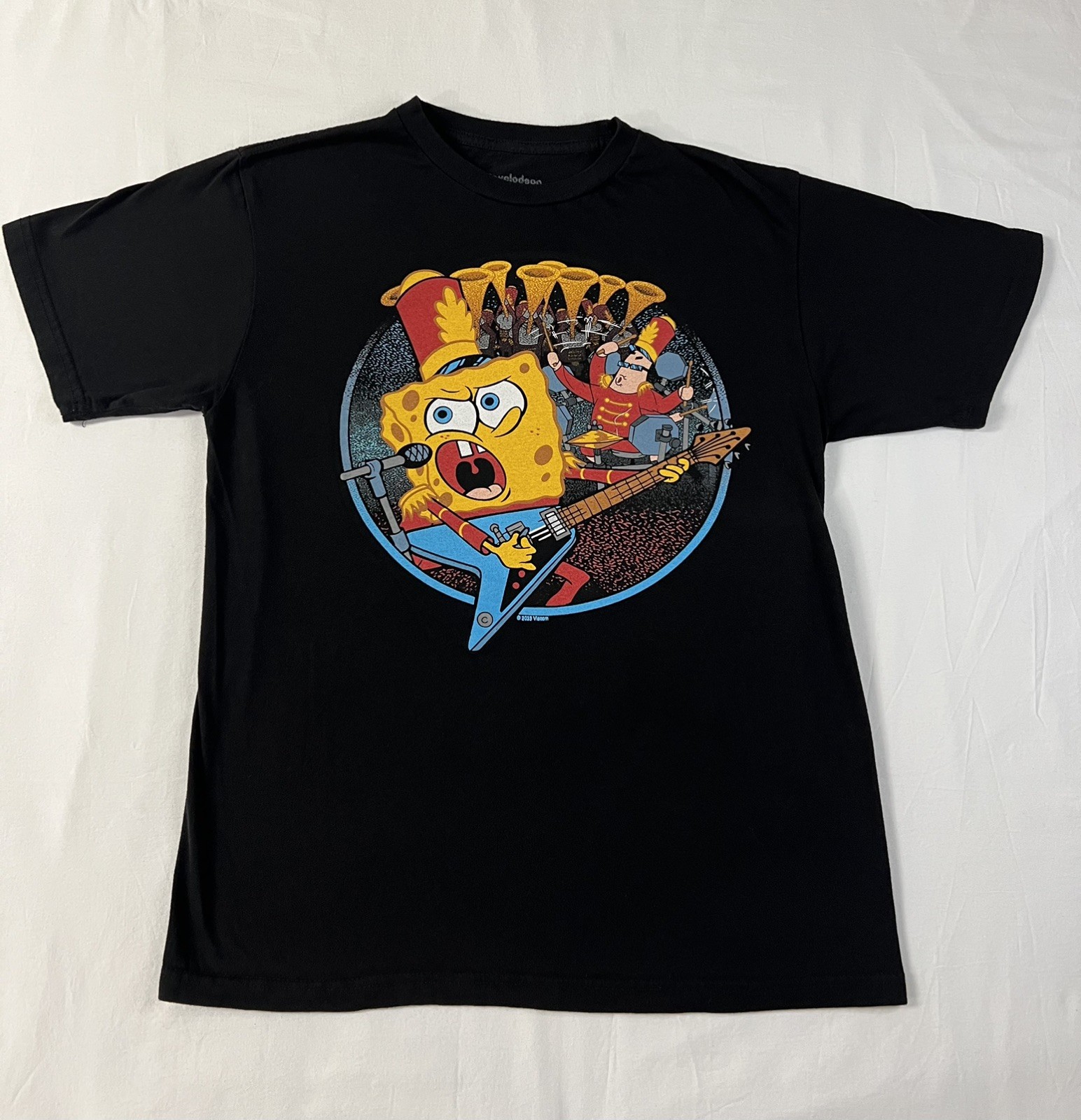 Nickelodeon SpongeBob Square Pants Black T shirt Men's Medium Short Sleeve 2023 gallery