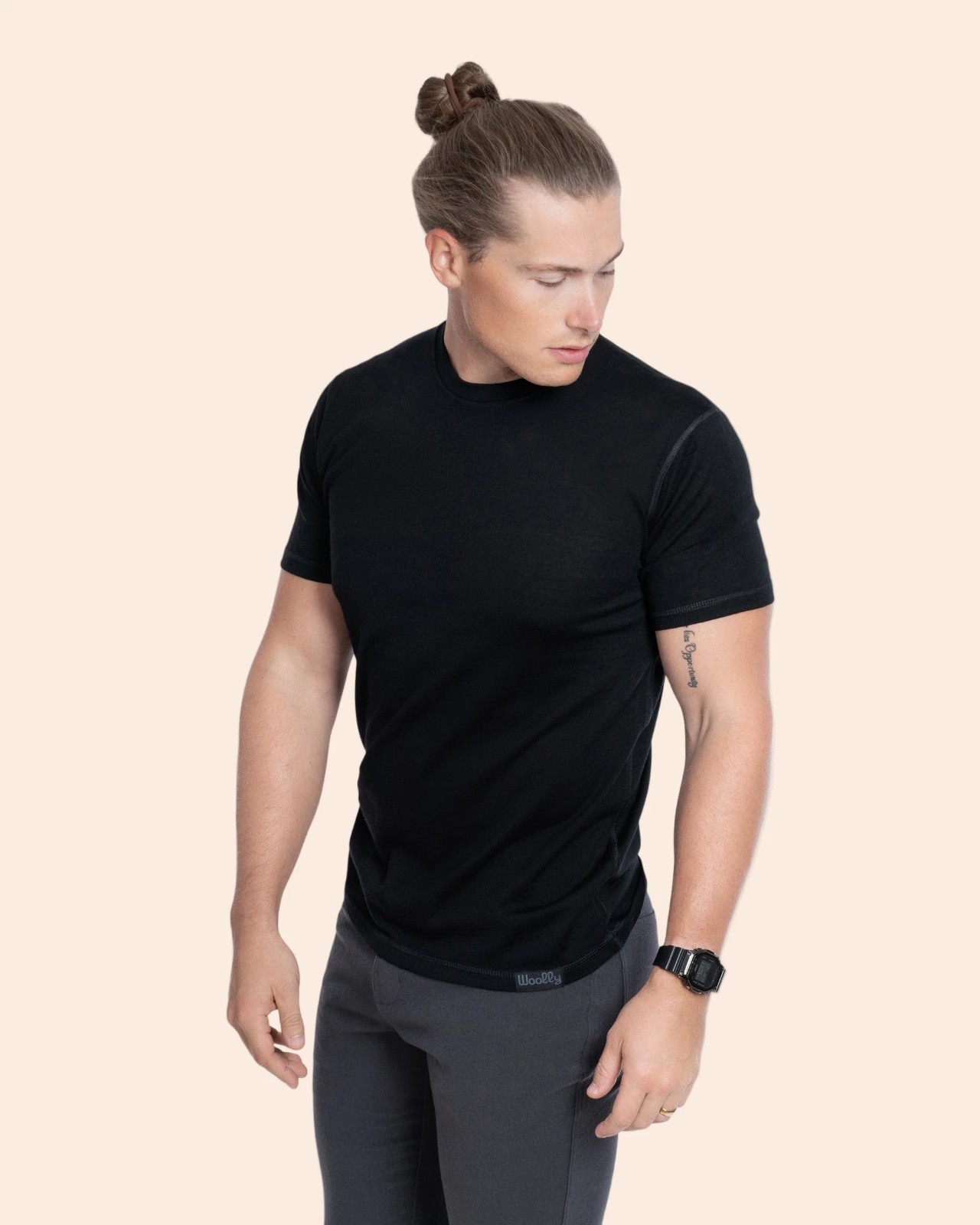 NWT Woolly Clothing Co. 100% Merino Wool Everyday Crew Neck T-Shirt Tee 175GSM gallery