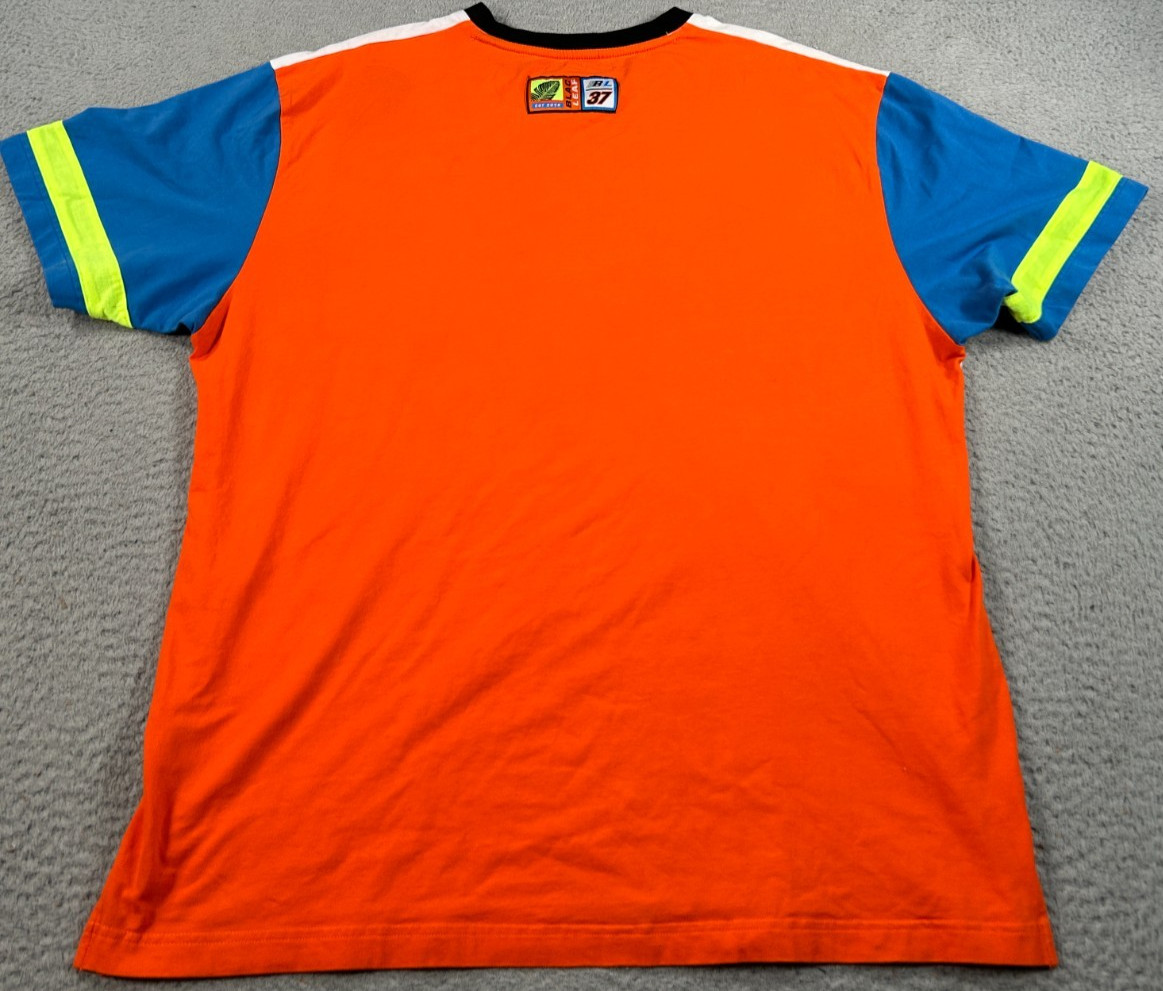 Blac Leaf Shirt Men's XL White Colorblock Motocross Racing Biker Streetwear Tee gallery