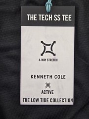 Kenneth Cole Tech S/S Tee Shirt Low Tide Collection Lightweight Stretch Slim Fit