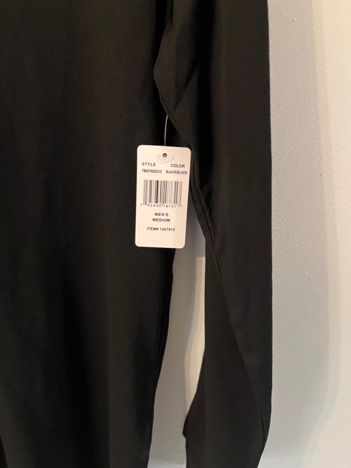 32 Degrees Heat Men's Black Long Sleeve Crew Neck Base Layer Shirt Size M gallery