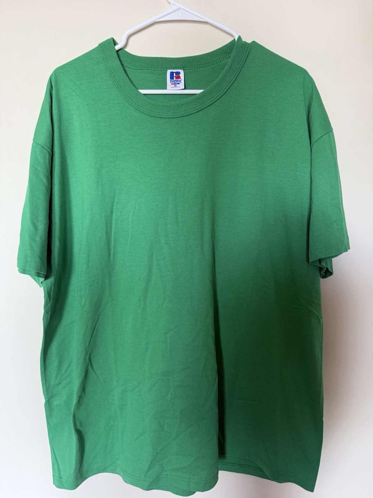 Russell Athletic Men’s XL Green Graphic Print Crew Neck Short Sleeve Tee