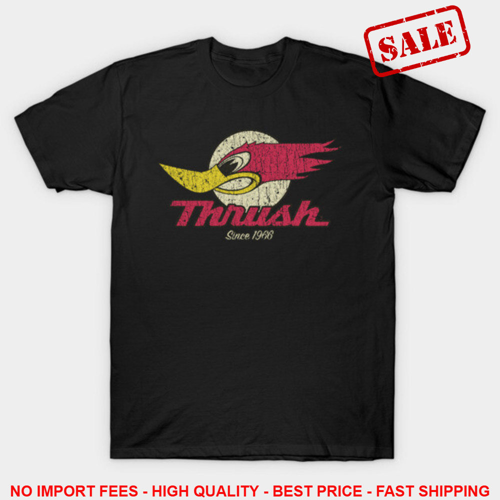 Rare Hot Rod Chicken T-Shirt Vintage 1966 Cotton Black Size S to 234XL