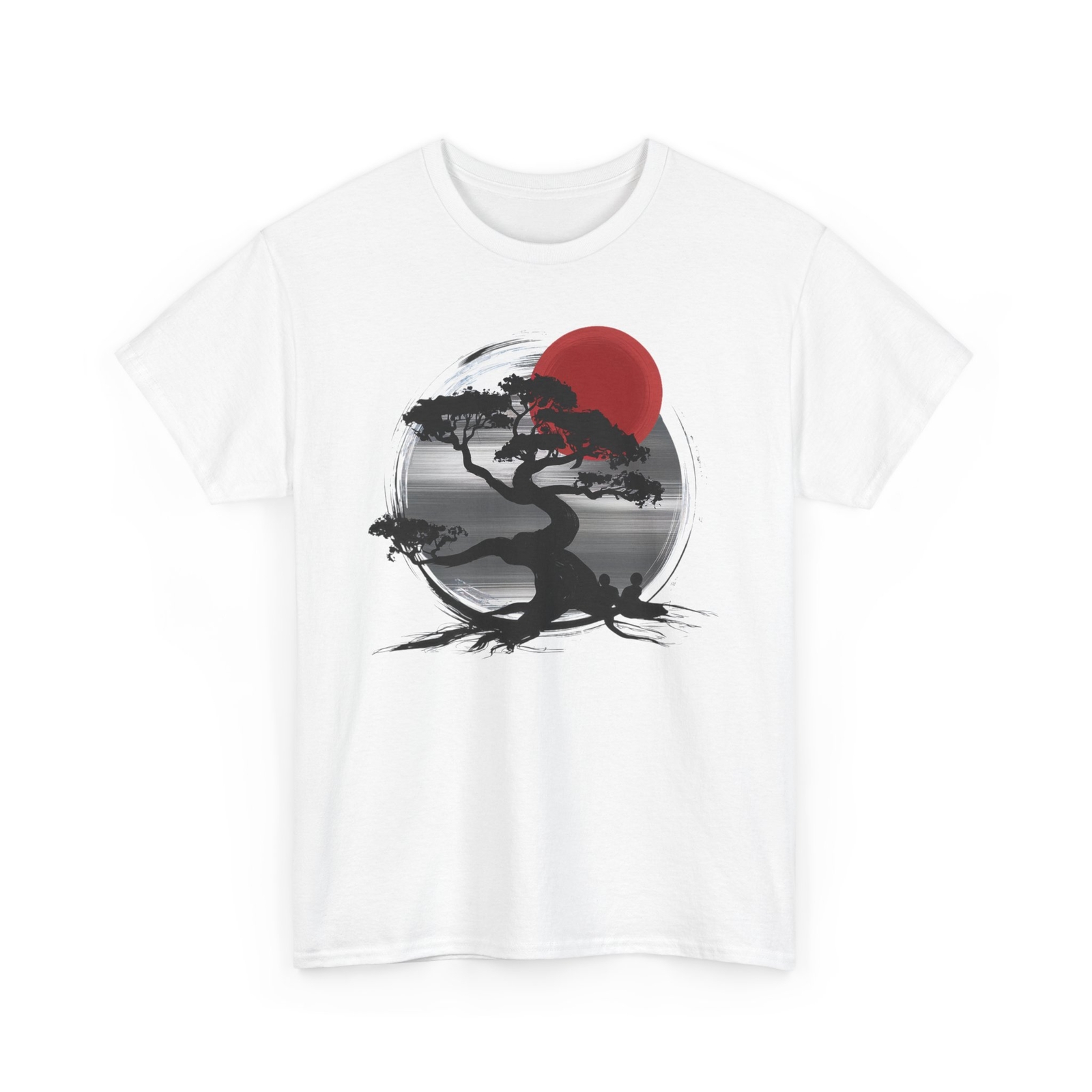 Nature Art Japanese Sunset T-shirt - Japan Bonsai Graphic Tee gallery