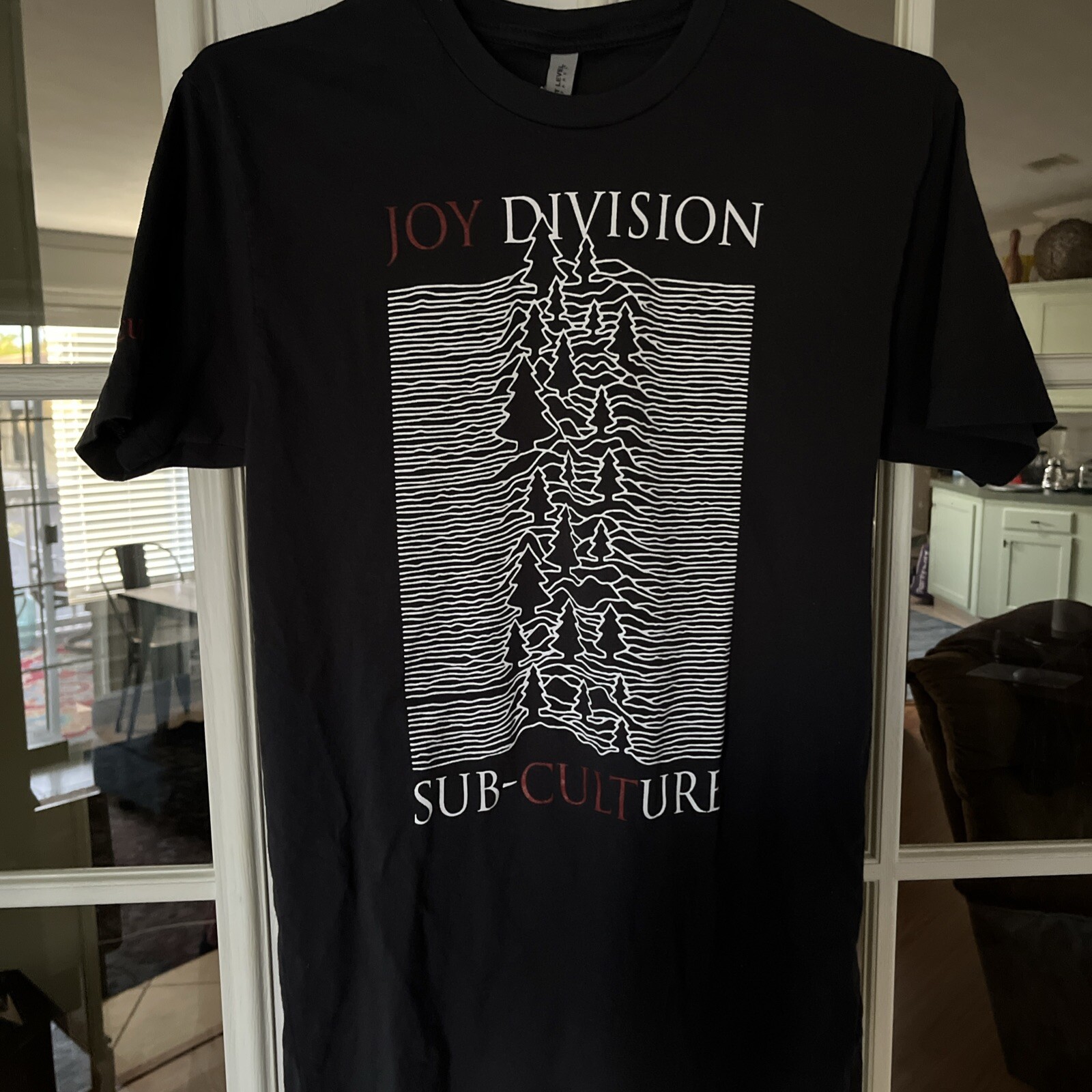 Joy Division /Joy Cult Collab Unknown Pleasures Trees, Goth, Style Sz Small gallery