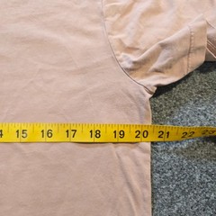 Vince Shirt Men Size Medium Tan Pink Short Sleeve Crew Neck Heavy Capsule Casual