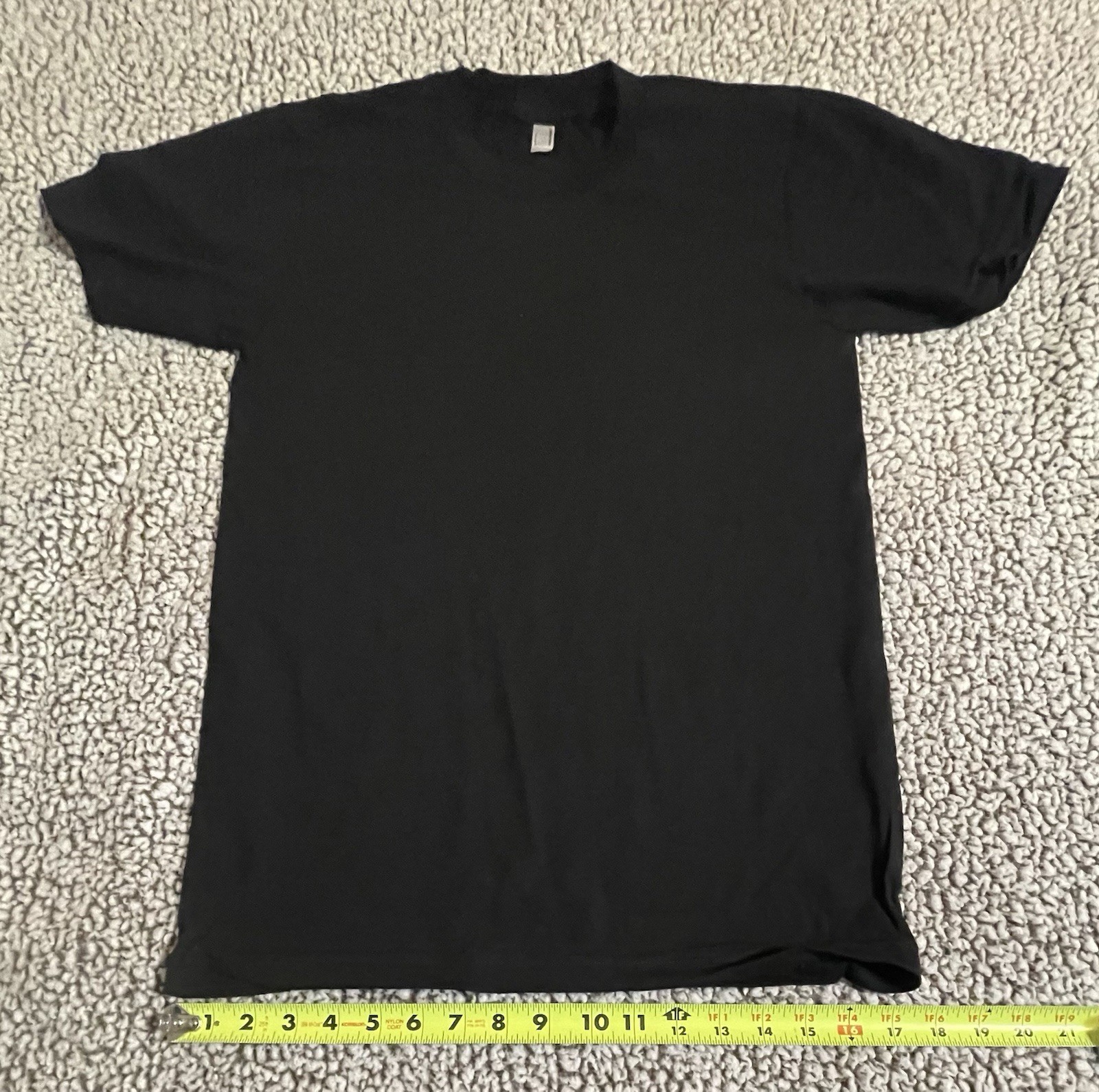 American Apparel Fine Jersey 100% Combed Cotton T-Shirt Black Small Made In USA gallery