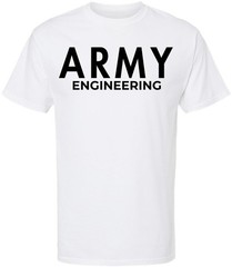 Army Engineering T-Shirt US Engineer Corps Graphic Short Sleeve Tee