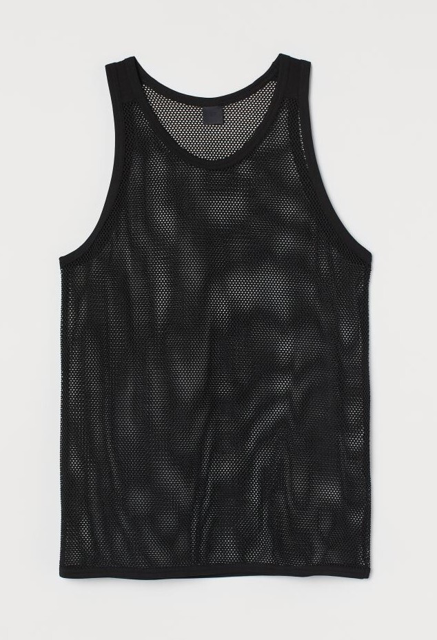 Fashion Zero Mens Mesh Tank Top T-Shirt S SMALL Black Muscle Athletic Beach NWT gallery