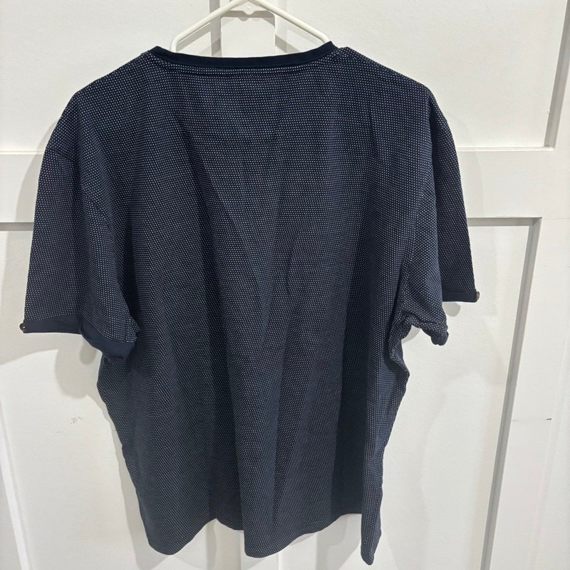 Ted Baker London Men’s Cress Rollback Short Sleeve T-Shirt Navy Dot Size 7 3 XL gallery