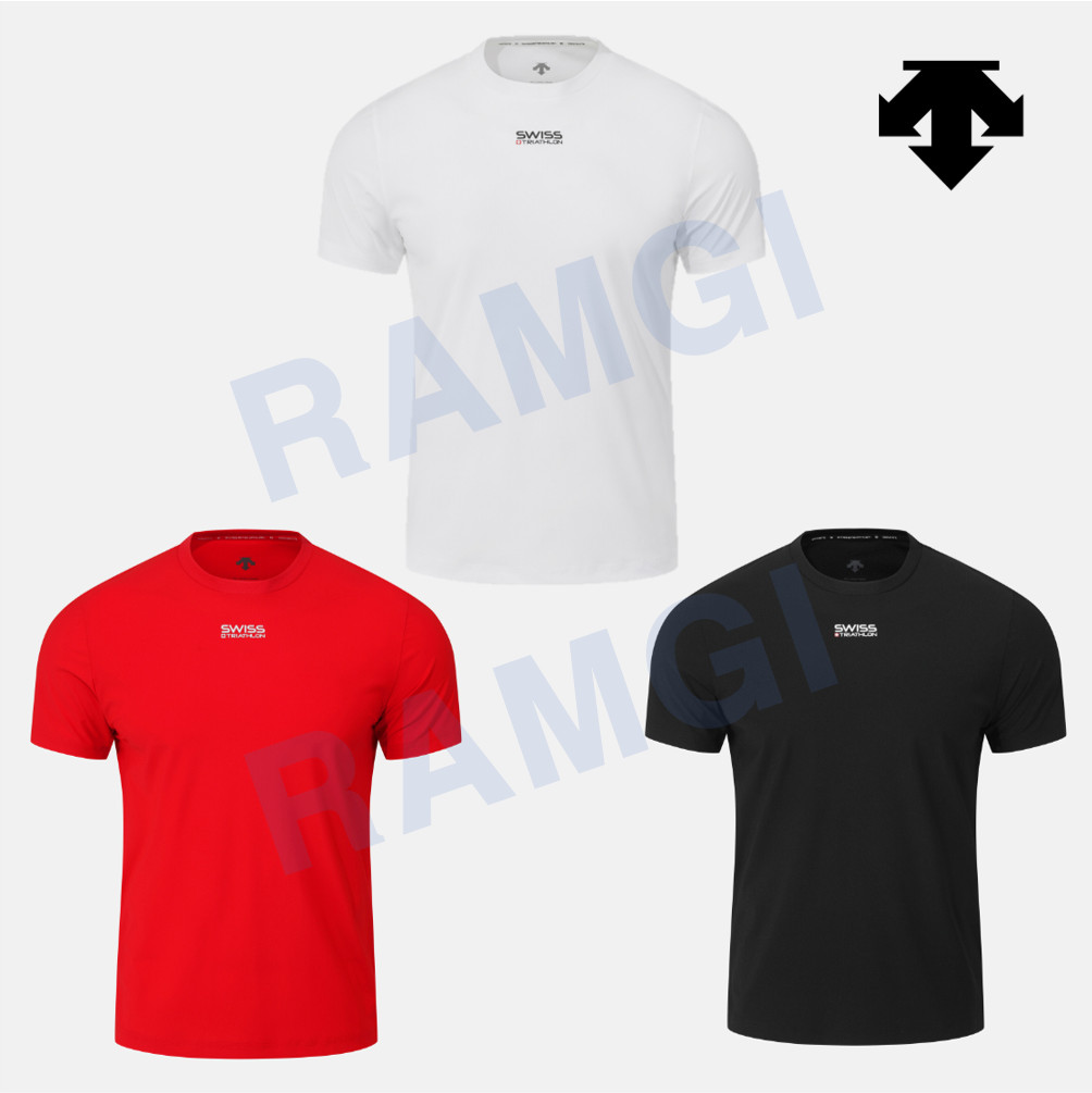 DESCENTE Swiss Triathlon Cooling Short-Sleeve T-shirt WHITE ASIAN FIT gallery