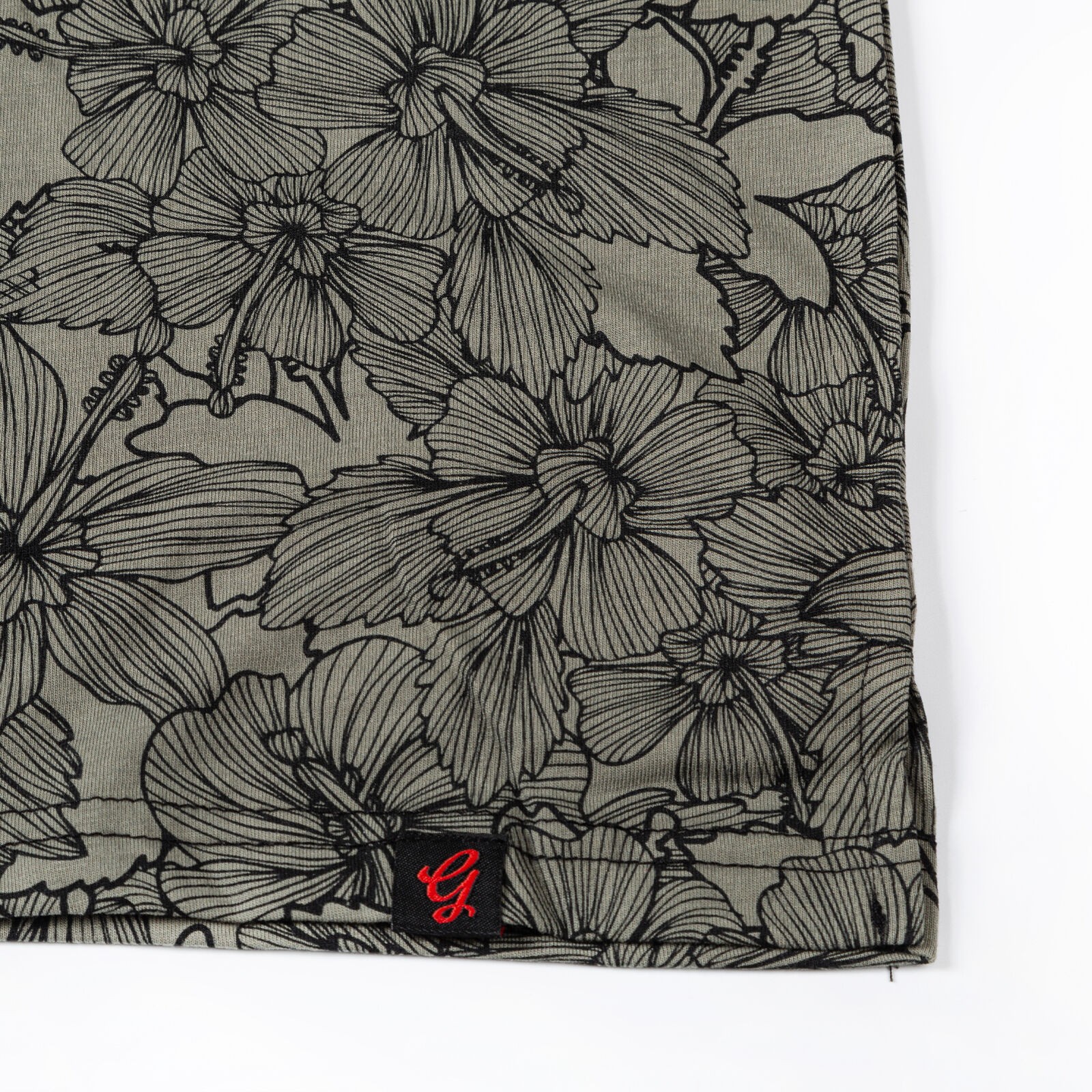 Beautiful Giant Men's Top Breathable Soft Casual T-Shirt Leaf Pattern Tees gallery