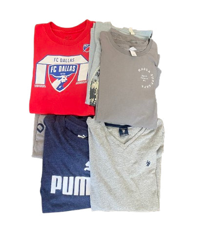 Lot of 10 Men’s T-Shirts Mixed Brands L–XL Puma Columbia Aeropostale FC Dallas gallery