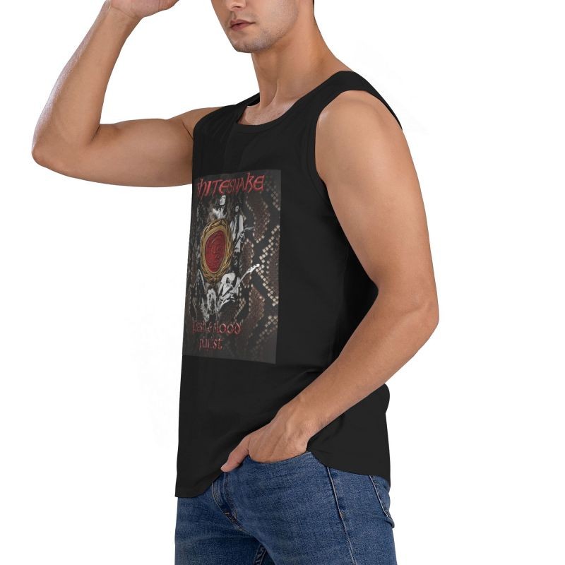 Men Workout Gym WhiteSnake 1987 Tank Top Fitness Sleeveless T Shirt gallery