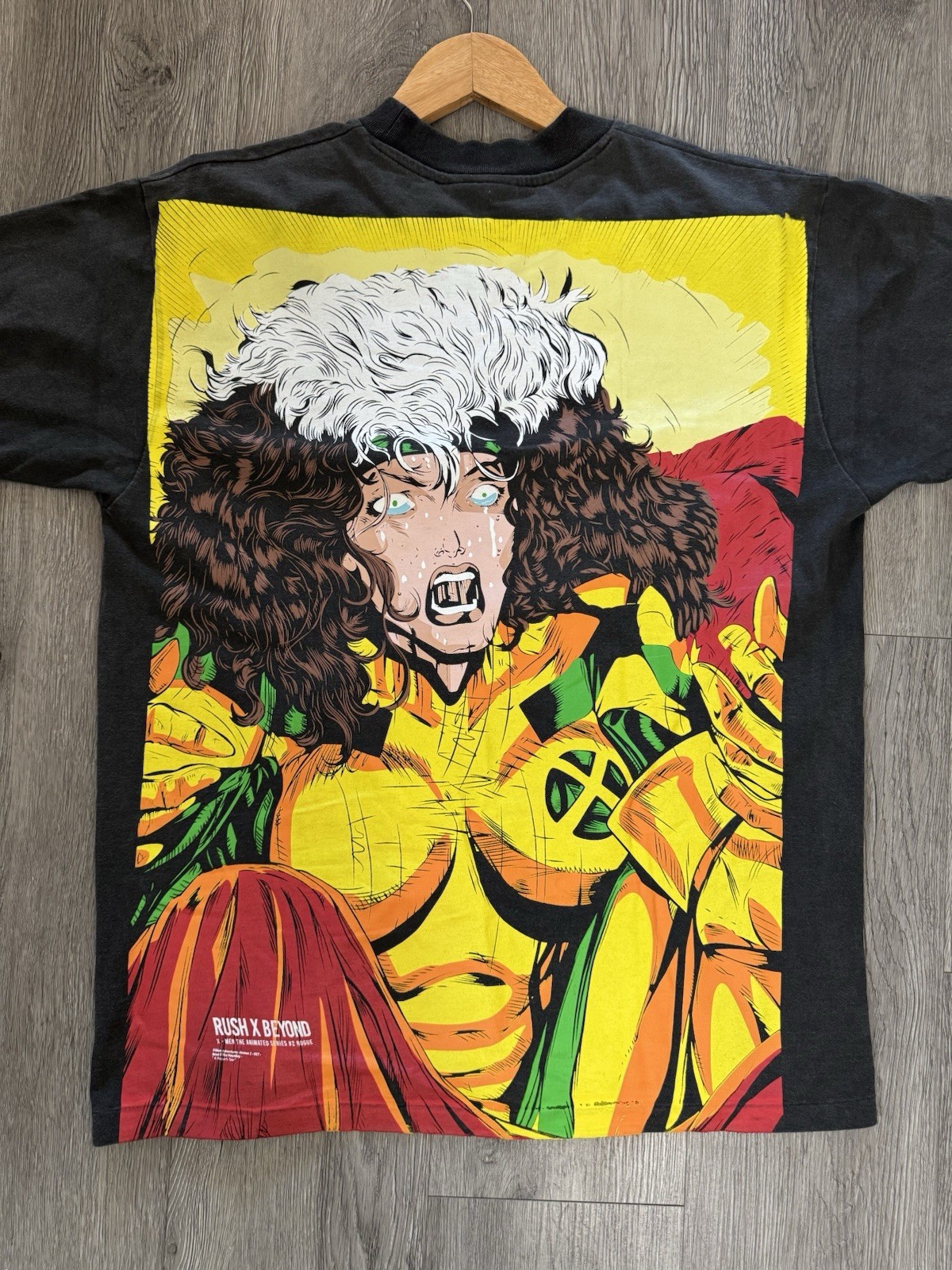 Rush X Beyond Rogue X Men Graphic T Shirt Marvel Anime Style L 21.5x26 gallery