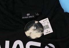 NASA Men’s Hoodie Pullover Athletic Long Sleeves Sweatshirts S Black.