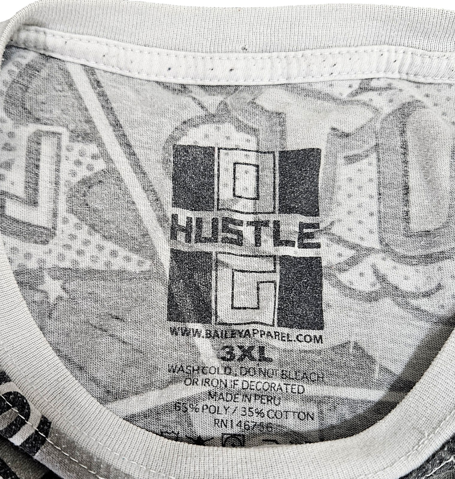 Hustle Blessed Bear Legend Mens 3XL Shirt All Over Print Street Wear Hip Hop gallery