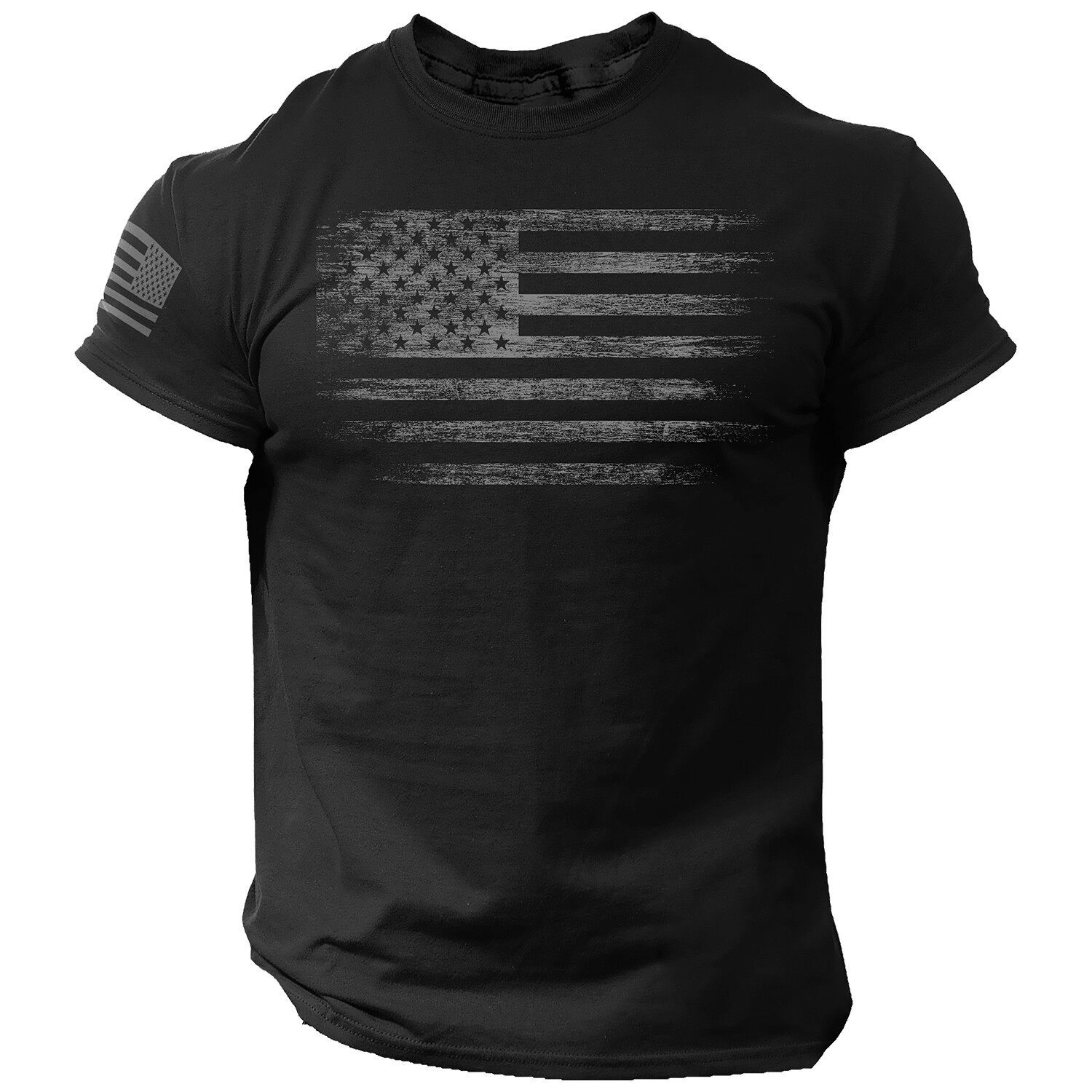 USA Distressed Flag Men T Shirt Patriotic American Tee Plus Size L-6XL gallery