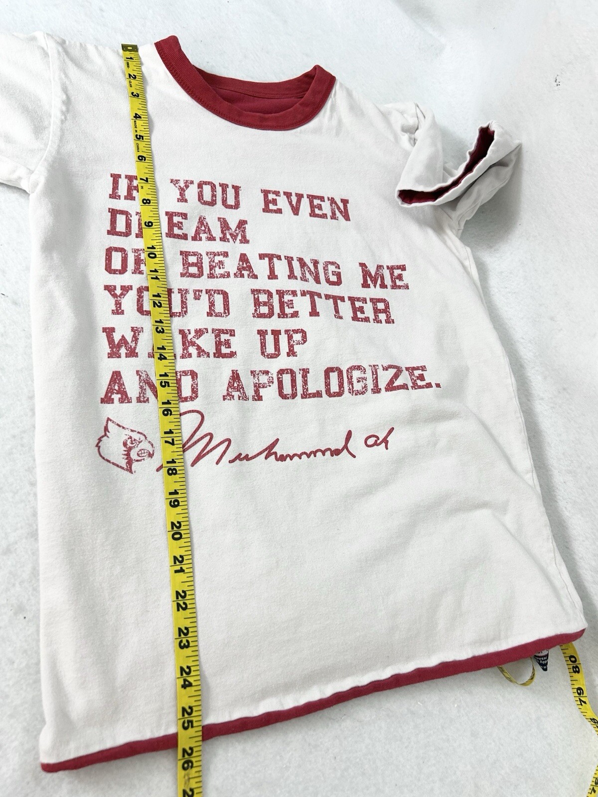 Rare Vintage Muhammad Ali Hip Hop Reversible T Shirt Made in USA Small gallery