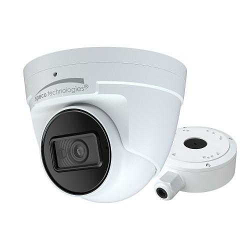 Speco O4T9 4MP IR Turret IP Camera with Advanced Analytics Includes Junction Box