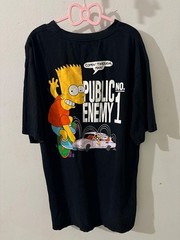 Authentic Off-White c/o Virgil Abloh x The Simpsons Bart T-Shirt Black XL Italy