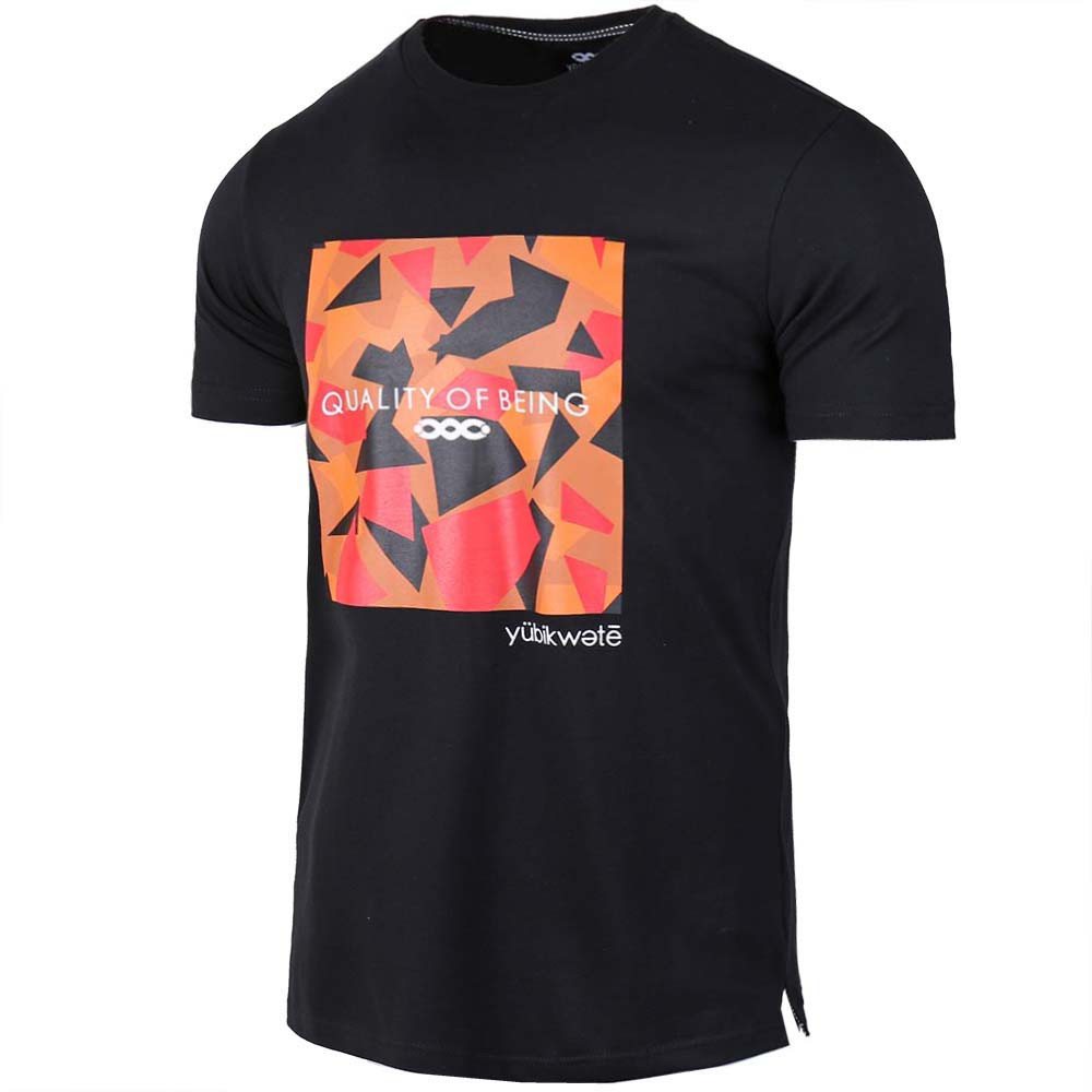 2025 Geometric Pattern Tee Yubikwete - Unisex Crew Neck Solid Color Cotton gallery