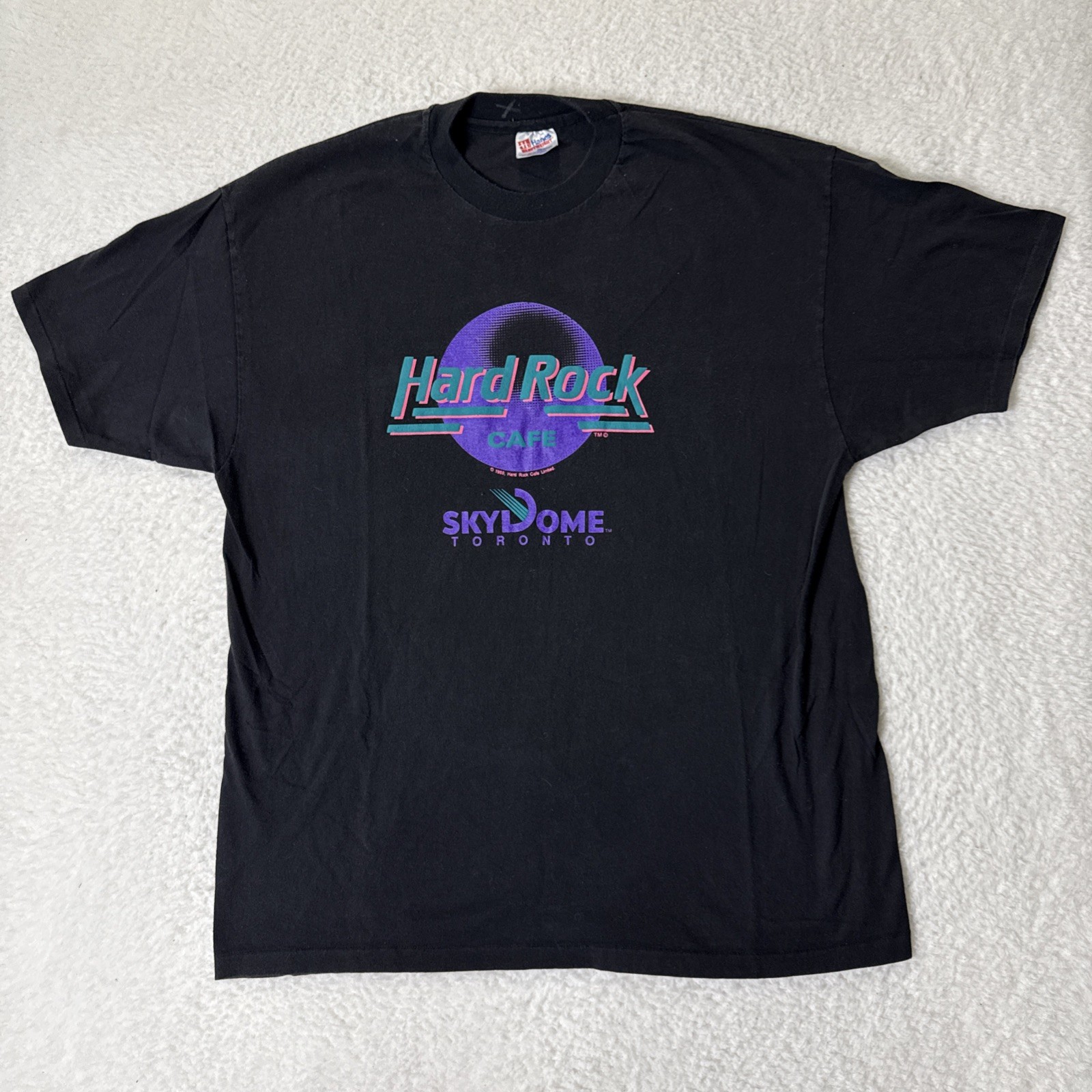 Vintage Hard Rock Cafe Toronto Sky Dome SkyDome T Shirt 1989 Size XL gallery