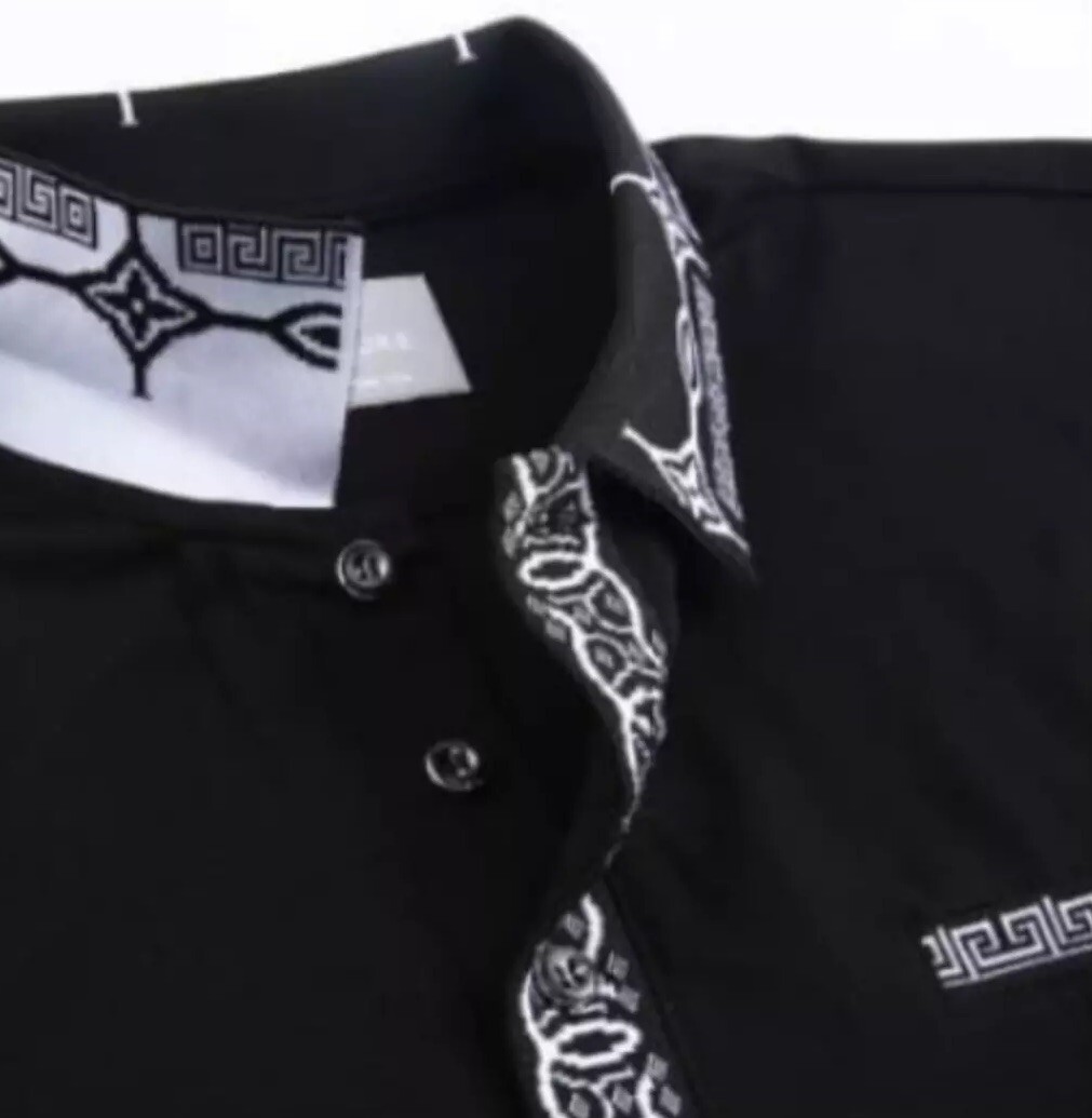 Men's Luxurious Fine Cotton Polo Shirt,Italian Style,Stretch M to 3XL….A18.A gallery