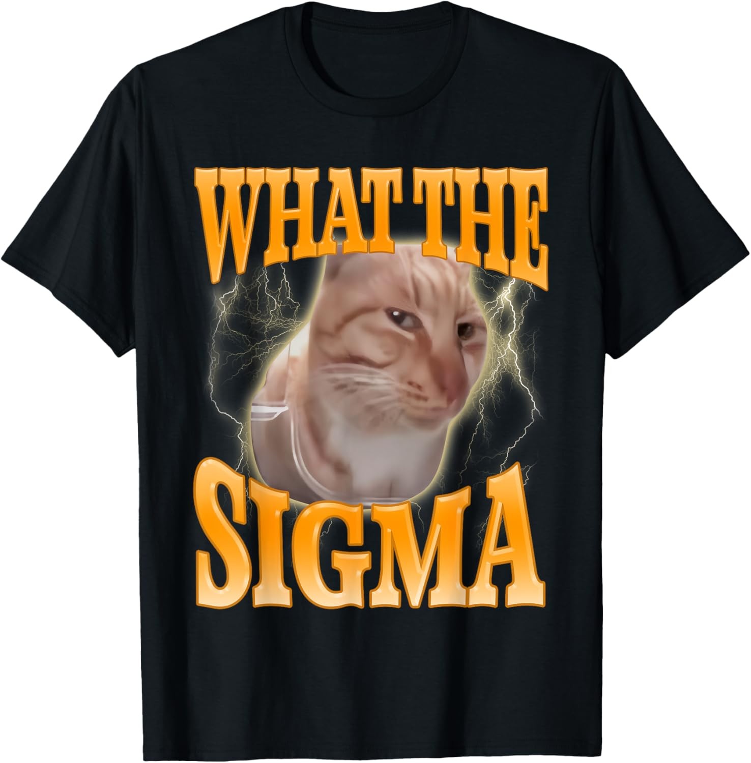 Funny Side Eye Cat What The Sigma Mr Fresh Sarcastic Meme T-Shirt gallery
