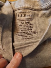 3 L.L. Bean Traditional Fit Basic T-Shirt’s Mens Medium Tall Round Neck