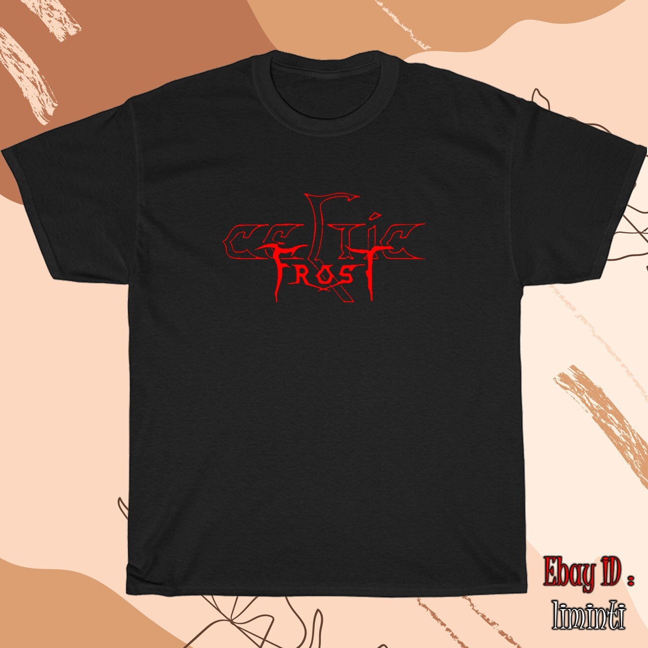 New Celtic Frost Logo Men’s Black/Grey/White/Navy T-Shirt Size S to 5XL
