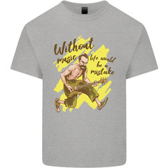 Without Music Life Would Be a Mistake Guitar Mens Cotton T-Shirt Tee Top