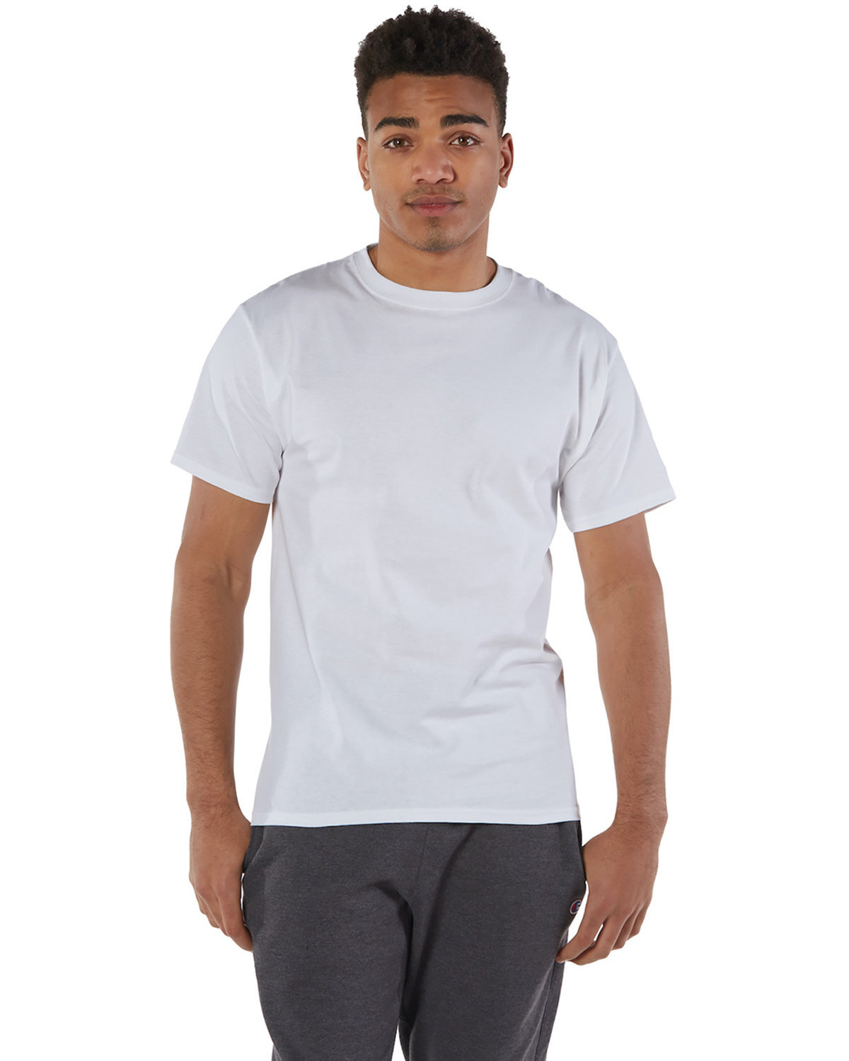 Champion Adult Short Sleeve Stylish T Shirt Casual Plain T-Shirt - T525C gallery