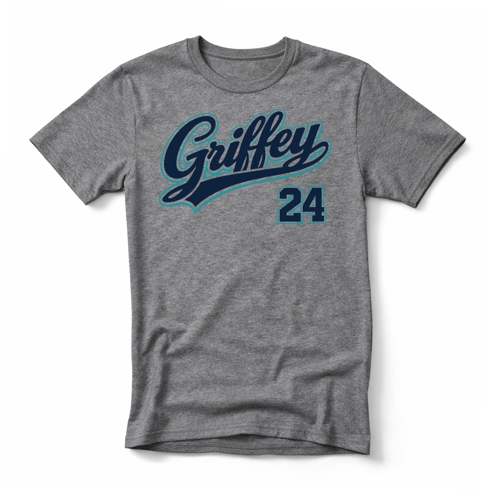 Griffey Jr. 24, Seattle Baseball HOF themed Pre-Shrunk Ring Spun Cotton T-Shirt gallery