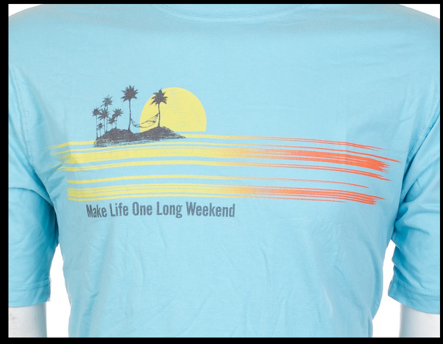$45 TOMMY BAHAMA Sky Blue LONG WEEKEND Relaxed Fit Short Sleeve T-shirt NWT gallery