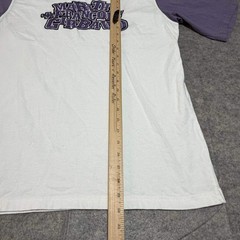Marithe Francois Girbaud Vintage T-Shirt Mens Large White Purple Colorblock Logo