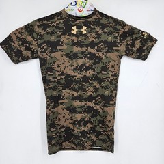 Under Armour Compression Shirt Mens Medium Camo Heatgear Short Sleeve