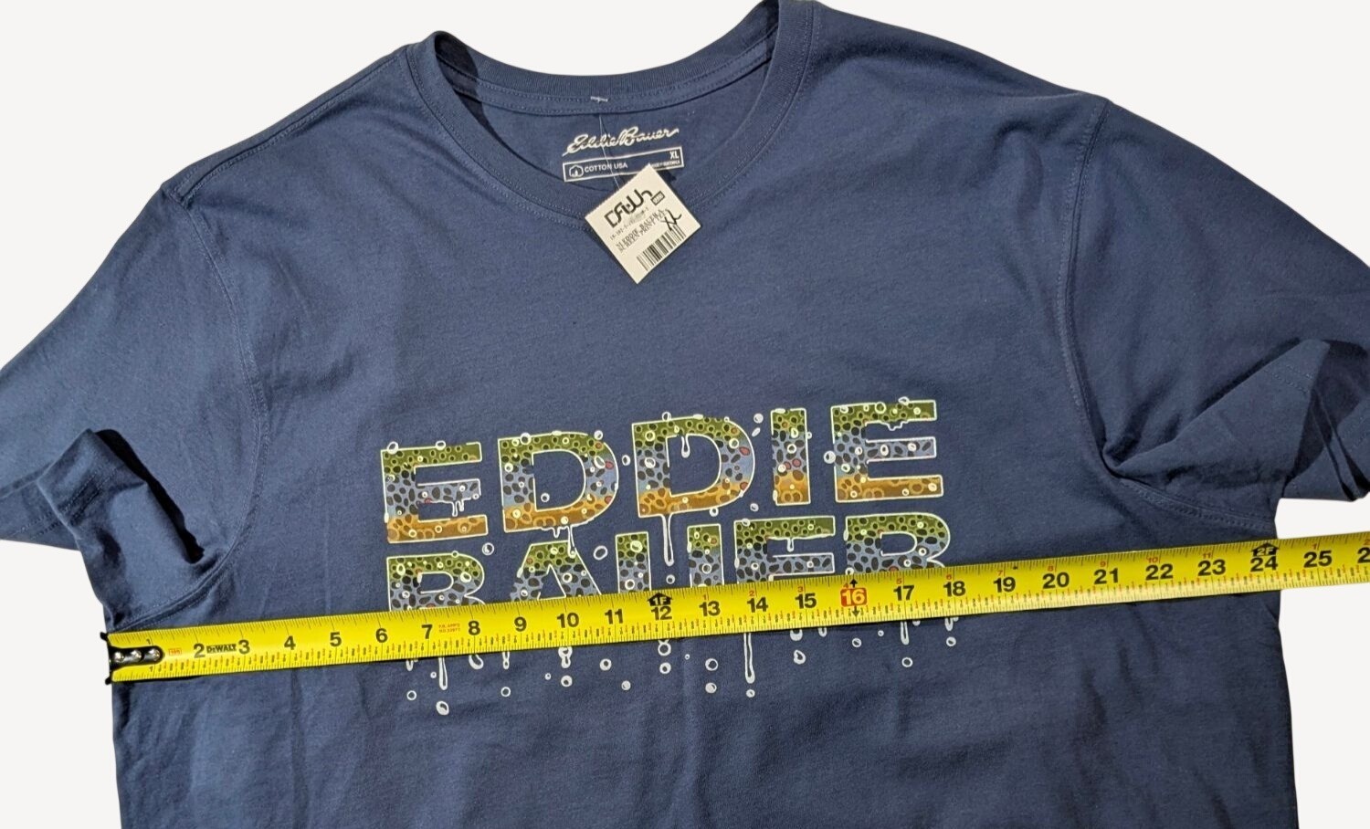 Eddie Bauer Men's Blue Crewneck Short Sleeve Graphic T-Shirt XL NWT gallery