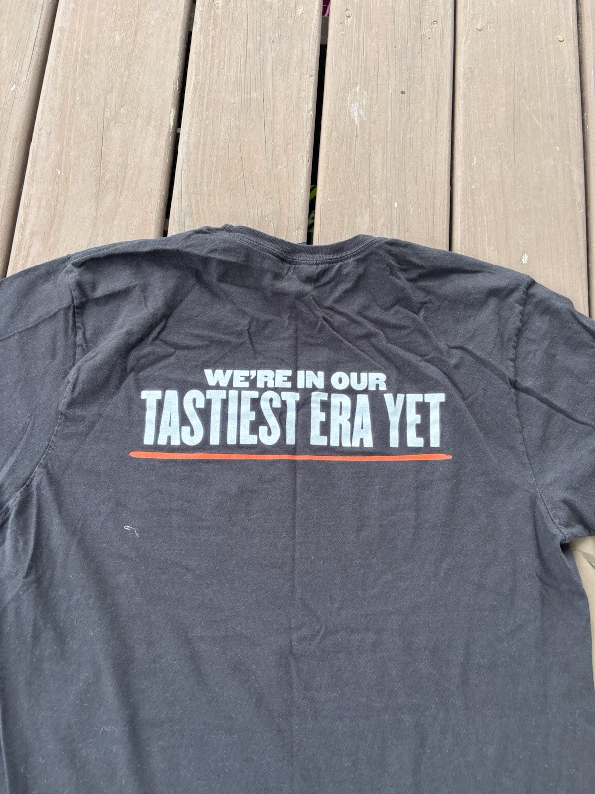 Panera Bread Promotional T-Shirt Charcoal Grey Hanes Perfect-T Tastiest Era Yet gallery