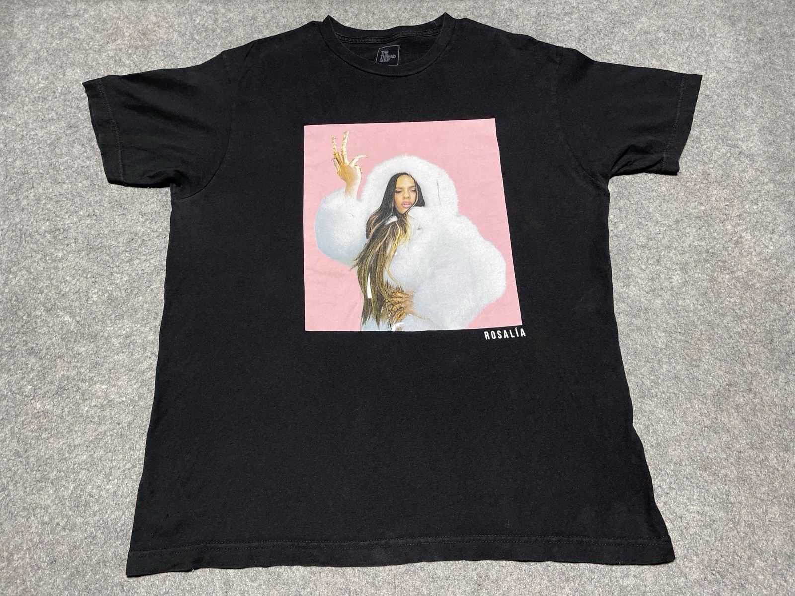 Rosalia Black The Thread Shop Spanish Entertainer Singer Band Long Nails L Shirt