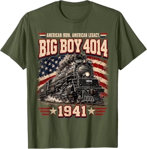 Big Boy 4014 Vintage Steam Locomotive Railroad Train Engine T-Shirt gallery