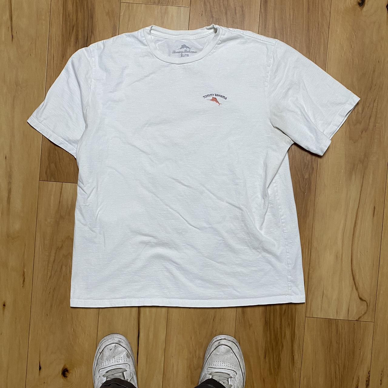 Tommy Bahama "Bromingos" White T-Shirt Mens Preppy Size Xl See Description gallery