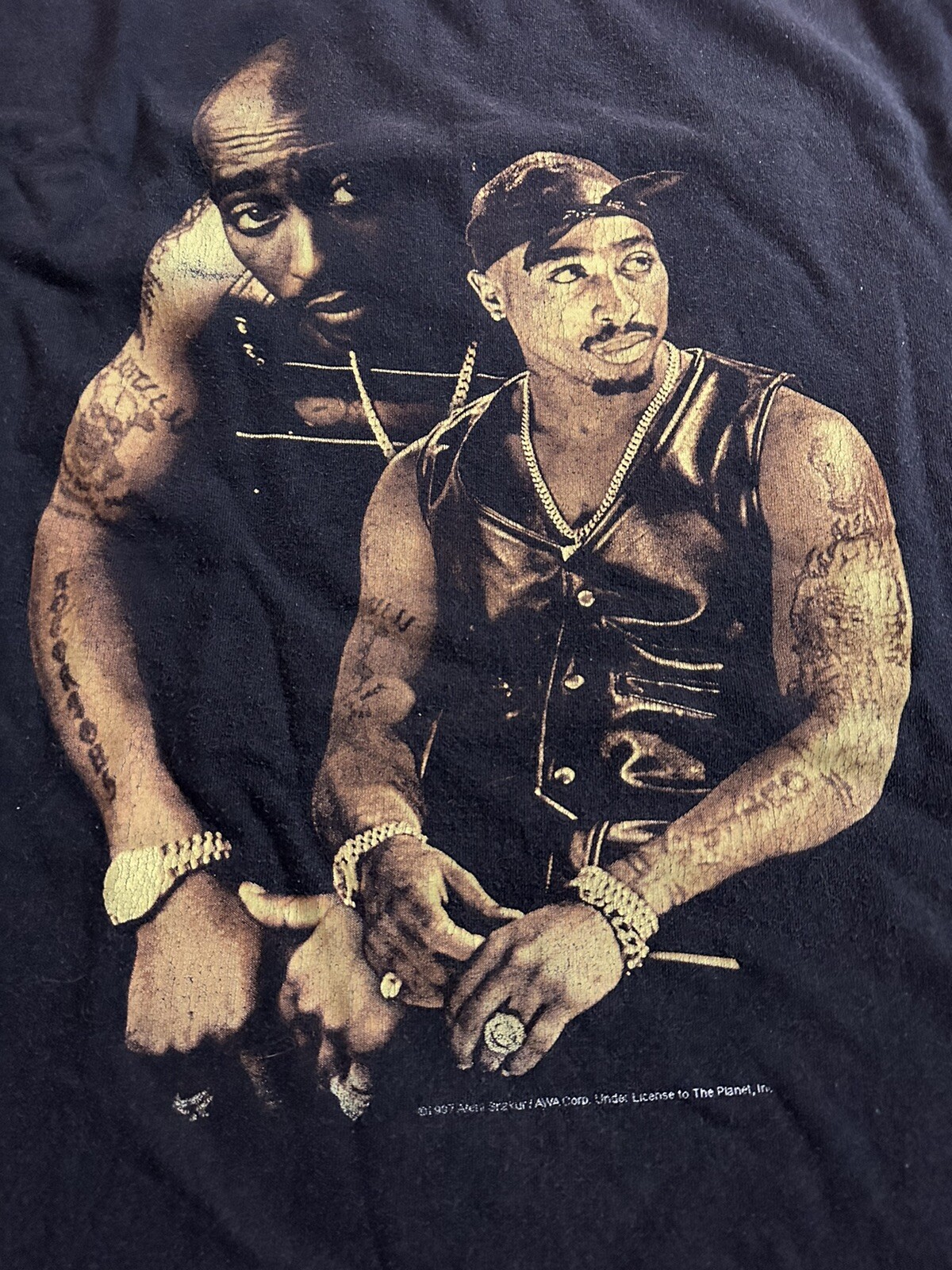 vintage tupac shirt xl “stop The Violence” Anvil Rare Rap Tee Hip Hop Biggie gallery