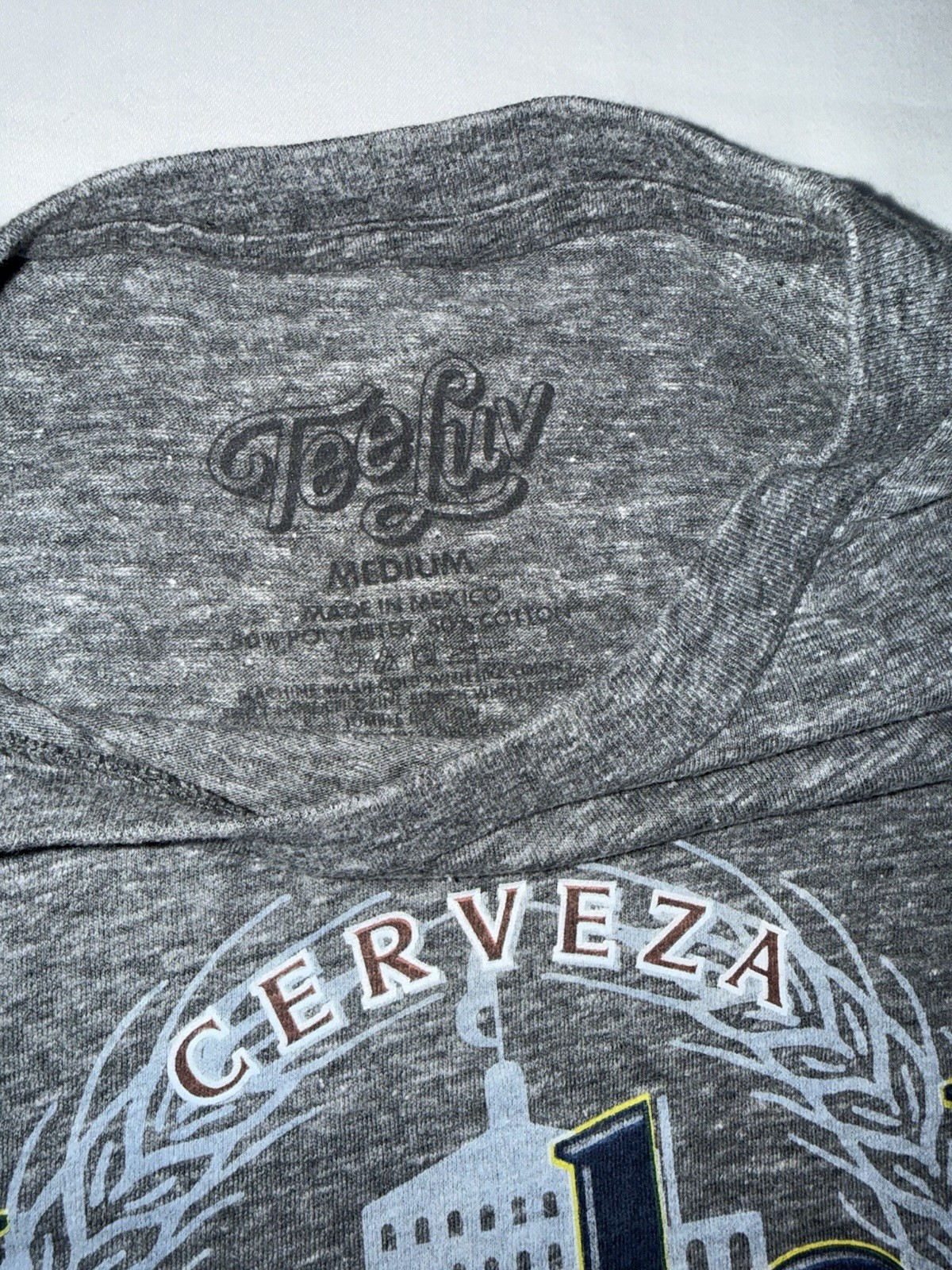 Modelo Crest Tee Men's M Tee Luv Gray Short Sleeve Crew Neck Tshirt New gallery