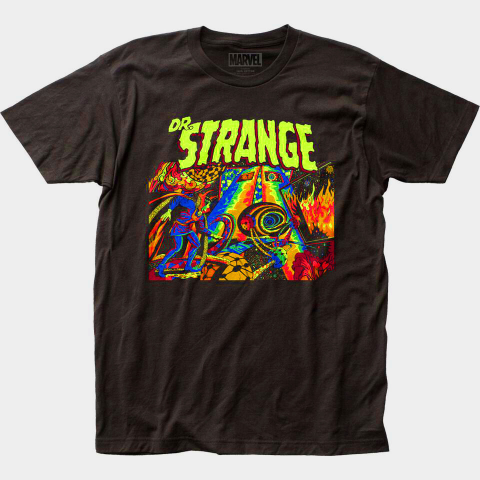 Doctor Strange 60's Marvel Comics Black Light Psychedelic T-Shirt NEW gallery