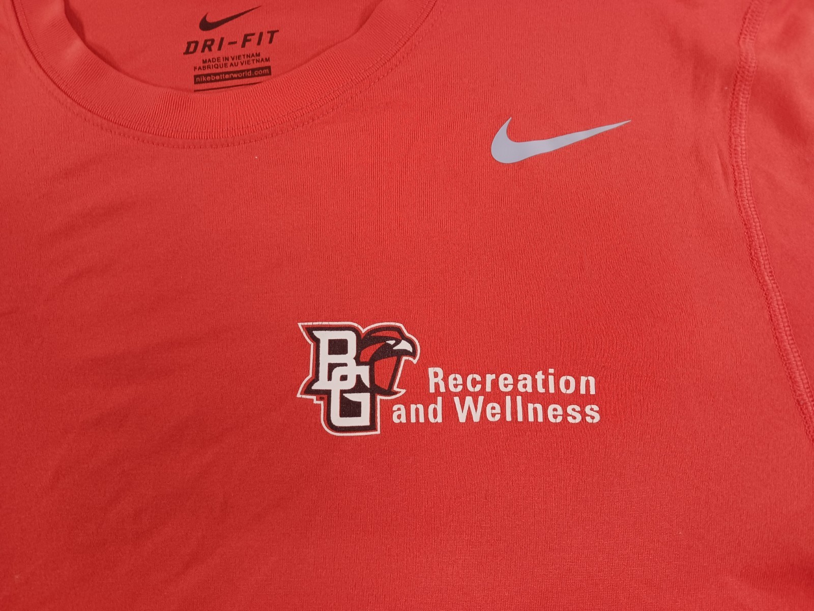 Nike Dri Fit Medium Mens Short Sleeve T-Shirt BG Recreation & Wellness Orange gallery