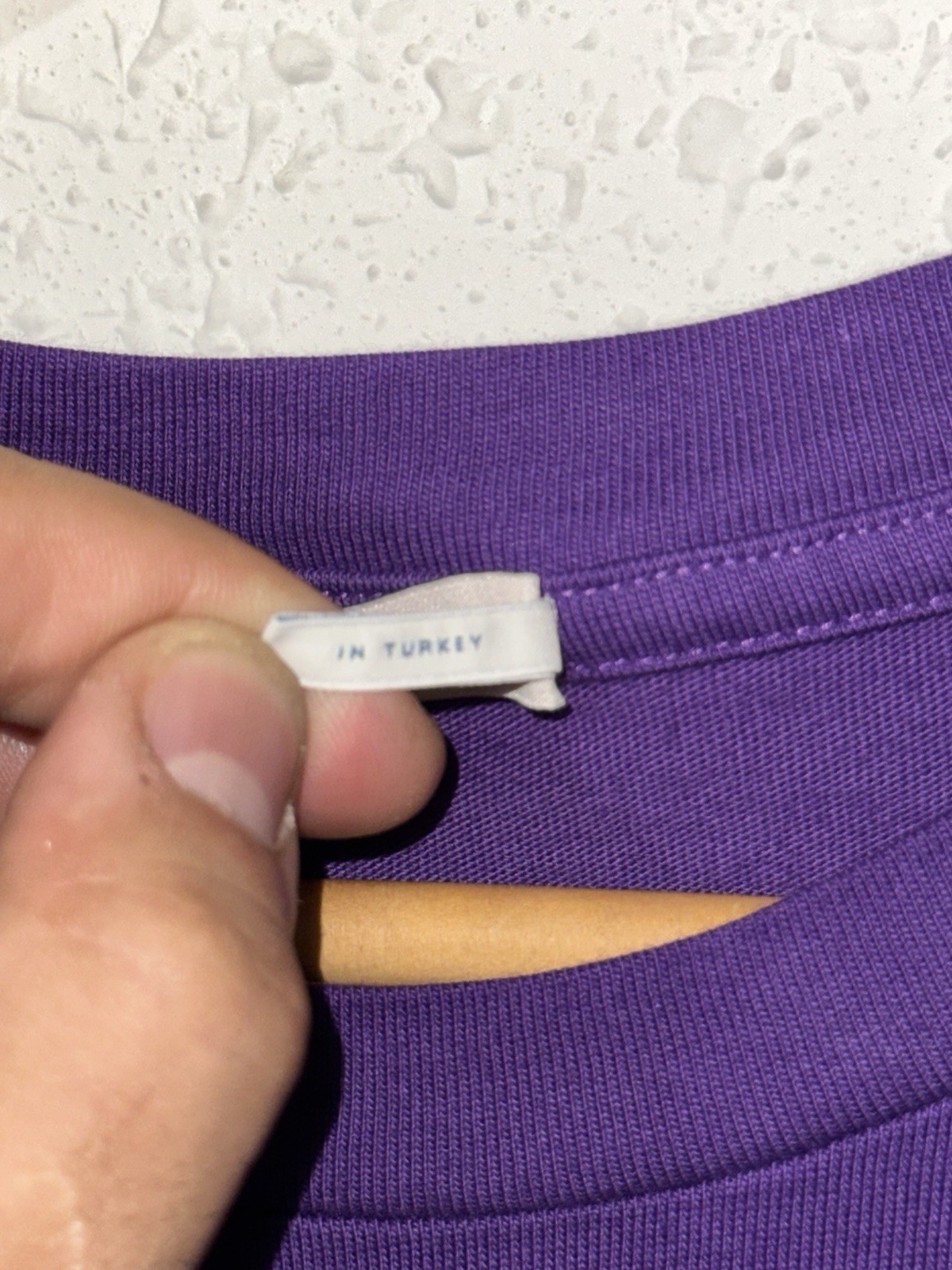 Moncler Flocked Chest Logo Cotton Short Sleeve T-Shirt Purple - Sm Retail $395 gallery