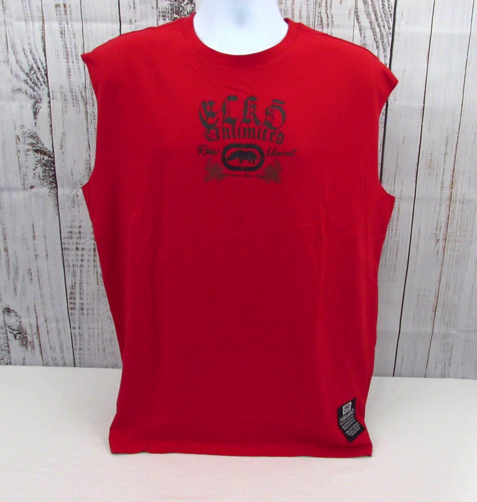 Ecko Unltd Shirt Adult Size XL Red Tank Top Graphic Outdoor Sports Men's NWT. gallery