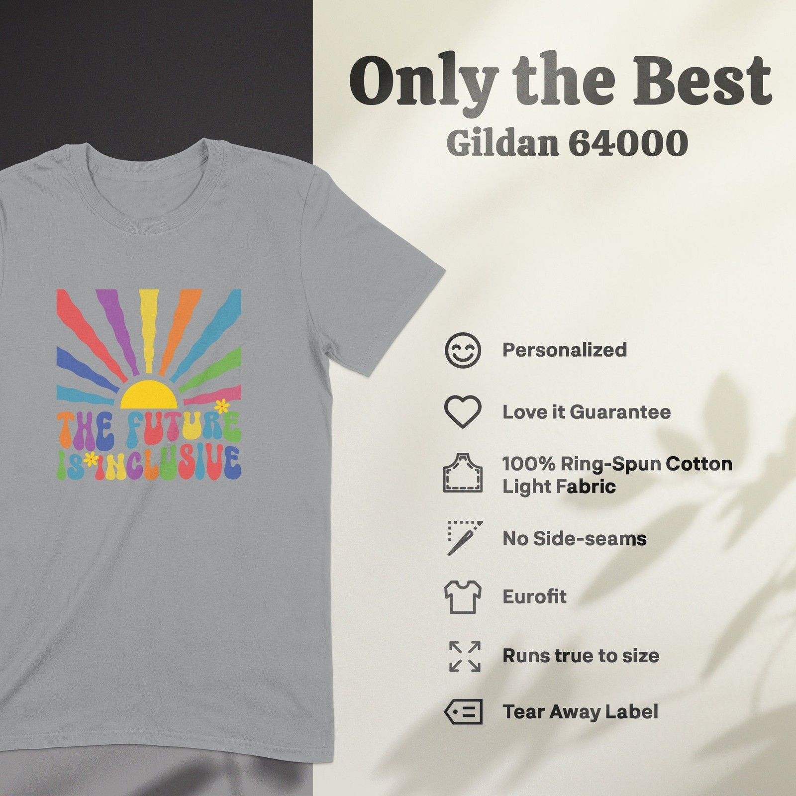 The Future Is Inclusive T-Shirt – Equality, Pride, Diversity Statement Tee gallery