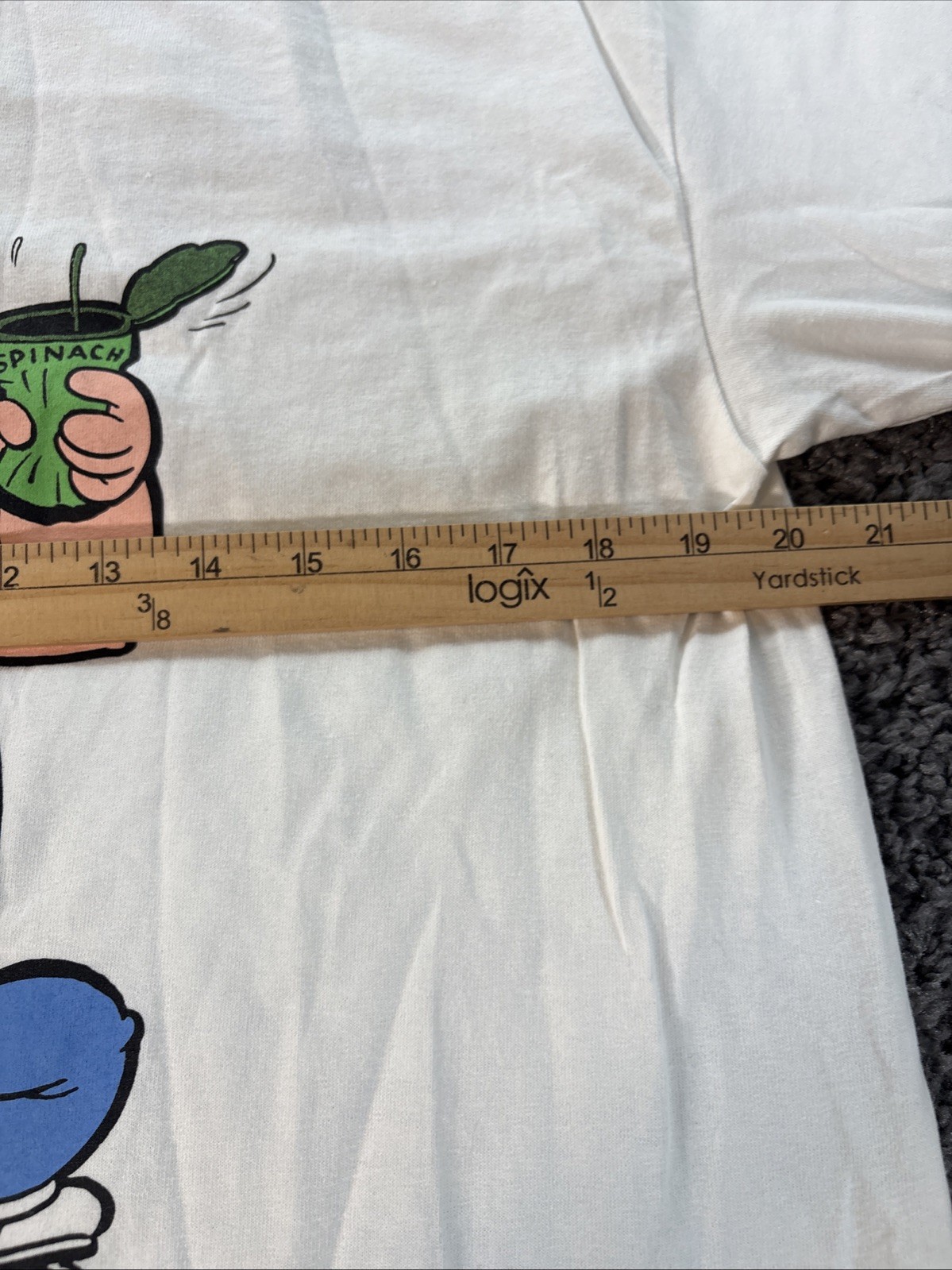 Vtg Popeye T Shirt Mens Large White Graphic Spinach I Y’am What I Y’am Y2K gallery